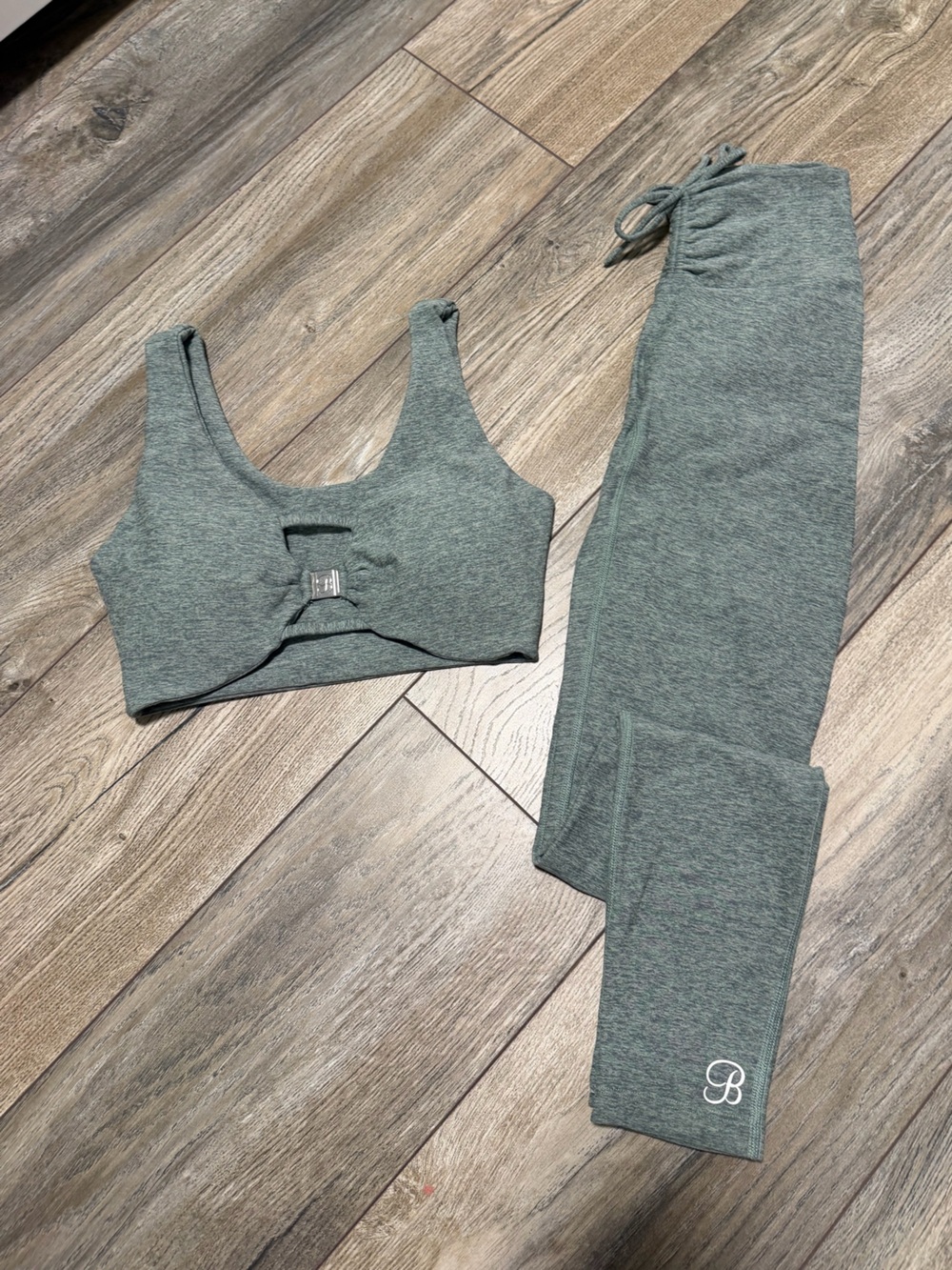 Bombshell Sportswear Heathered Sage Green set